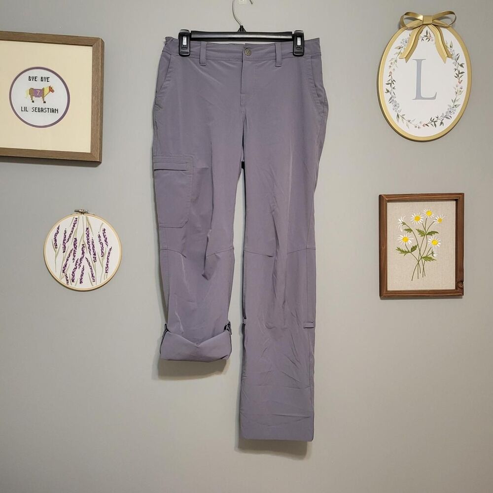 REI Grey Sahara Convertible Roll Tab Hiking Pants Gorpcore Granola Outdoors